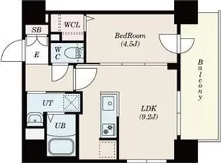 プライマル札幌桑園【8階】の間取り
