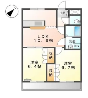サンモール【2階】の間取り