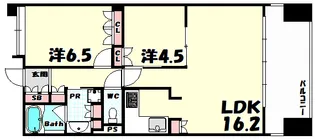 アーバネックス三宮磯辺通【7階】の間取り