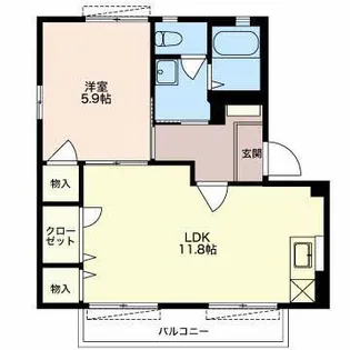 コモンシティ瀬名川F【1階】の間取り