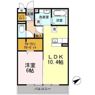 アルシオーネコートA【3階】の間取り