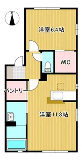 メイプルタウンB棟【1階】の間取り