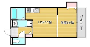大阪府東大阪市高井田西1【アパート】の間取り
