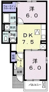 オーガスタII【1階】の間取り