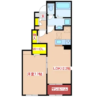 ラ ミーア カーサ【1階】の間取り
