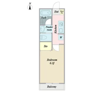 エフシティ浦安I【1階】の間取り