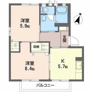 光陽ヒルズ B【1階】の間取り