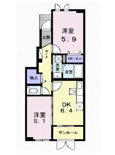 カミーノ【1階】の間取り