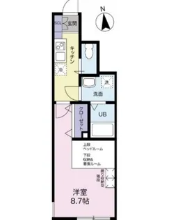 エスパーダ池尻【1階】の間取り