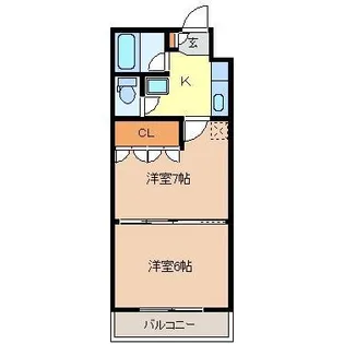 イーグルハイツ宮町【1階】の間取り
