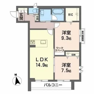 アスピラシオン【2階】の間取り