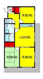 ホワイトパレス柏【2階】の間取り
