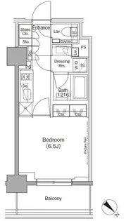 ザ・パークハビオ月島フロント【6階】の間取り