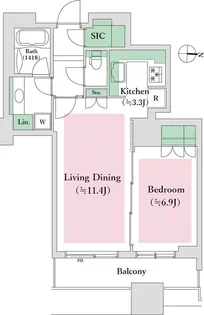 東京パークタワー【12階】の間取り