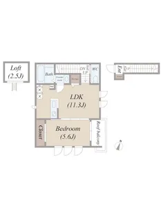 Parkhouse HARU 1 cの間取り