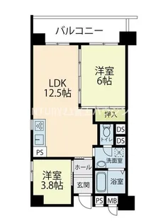 ドルフ磯子【10階】の間取り