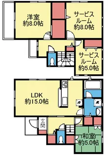 神奈川県横浜市金沢区六浦南2【一戸建】の間取り