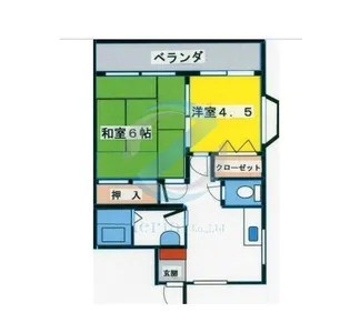 東京都江戸川区東小松川3【アパート】の間取り
