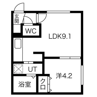 Wynn白石(ウィン)【2階】の間取り