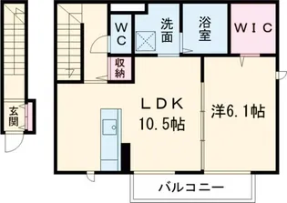 兵庫県神戸市西区押部谷町栄【アパート】の間取り