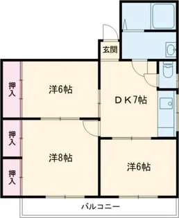 AKATSUKI BLD【3階】の間取り