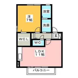 神立の杜 B・C【2階】の間取り