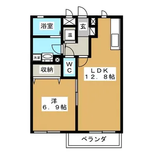 E.Eメゾン影山【1階】の間取り