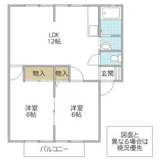 サンライフ来田【1階】の間取り