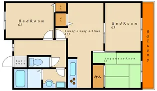 エルコーポII番館【1階】の間取り