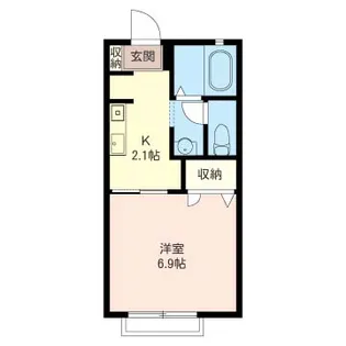 DONJON CHIBA【2階】の間取り