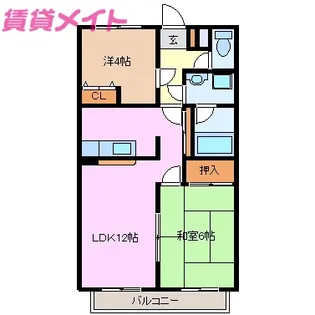 ヴィンテージ【2階】の間取り