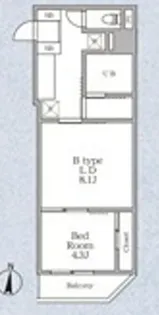 ラヴィエール錦糸公園【2階】の間取り