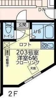 ユナイト大口アダムランバート【2階】の間取り