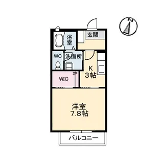 広島県東広島市西条下見6【アパート】の間取り