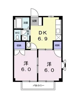 ステ-ションハイムE【1階】の間取り