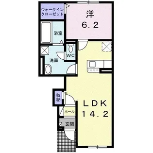 ロータス イースト【1階】の間取り