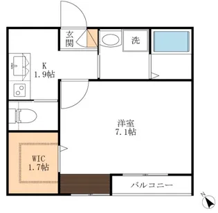 メゾンエスポア【2階】の間取り