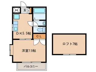 第5ひばりマンション【3階】の間取り