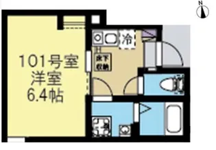 ルノン日吉【1階】の間取り