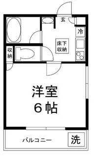 エクセレントフラッツ戸越公園【1階】の間取り