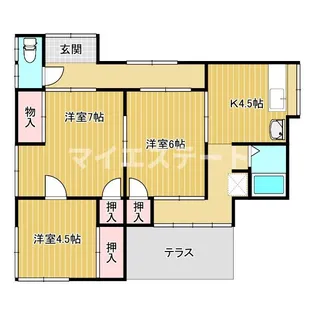 熊本県八代市松崎町【一戸建】の間取り