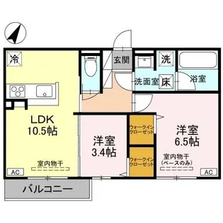 D-Grande下轡田 C【1階】の間取り