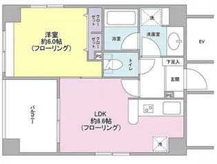 センチュリーシティ【6階】の間取り