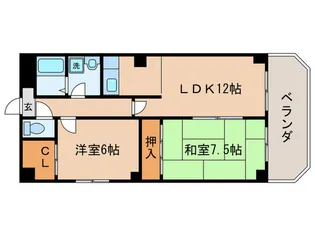 マンショングレ-ス【2階】の間取り