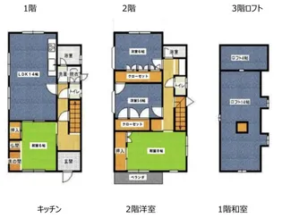 大阪府枚方市宇山町【一戸建】の間取り