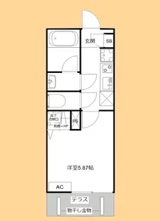 MQuarto鶴瀬【1階】の間取り