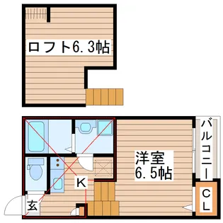 若林ベース【1階】の間取り