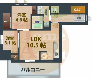 東京都杉並区阿佐谷北1【マンション】の間取り