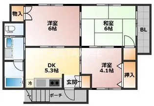 岩永アパート【2階】の間取り