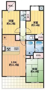 サクセス西高島平【2階】の間取り